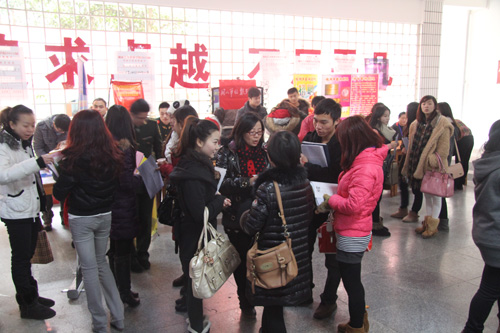 我院举行2012届毕业生招聘会