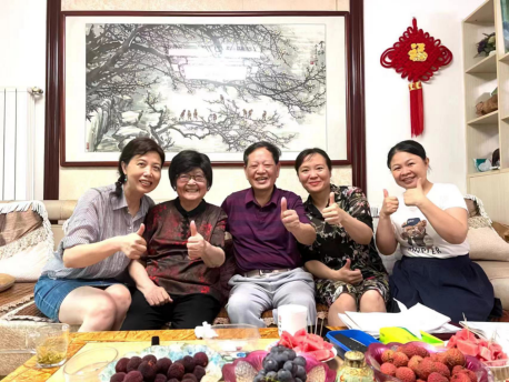 优秀校友杨艾湘为母校百年献创书画作品