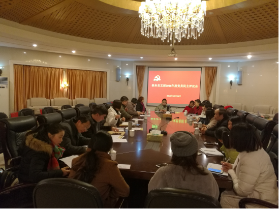 教务党支部召开民主评议党员会议