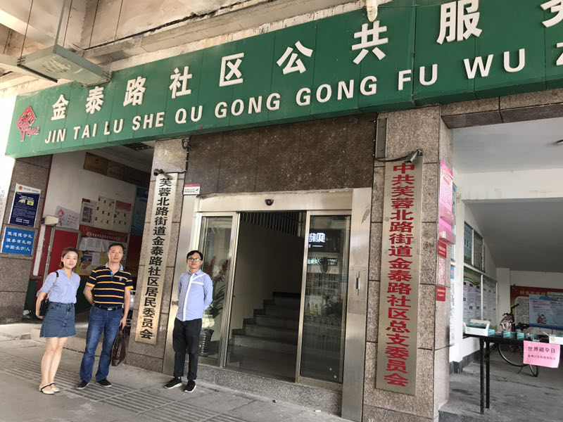 社文系赴长沙金泰路社区调研