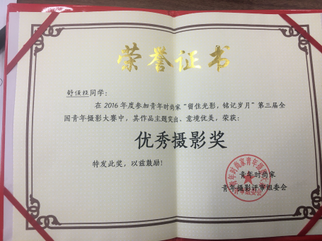 我院学生在全国青年摄影大赛中获奖