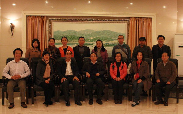 湖南省民盟省委领导来我院调研工作